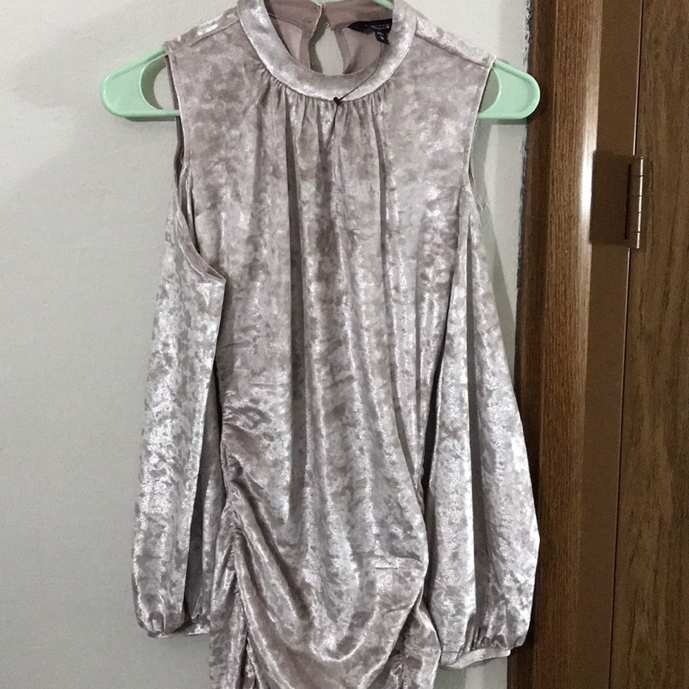 Express | Velvet Cold Shoulder Dress
